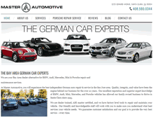 Tablet Screenshot of masterautomotive.net
